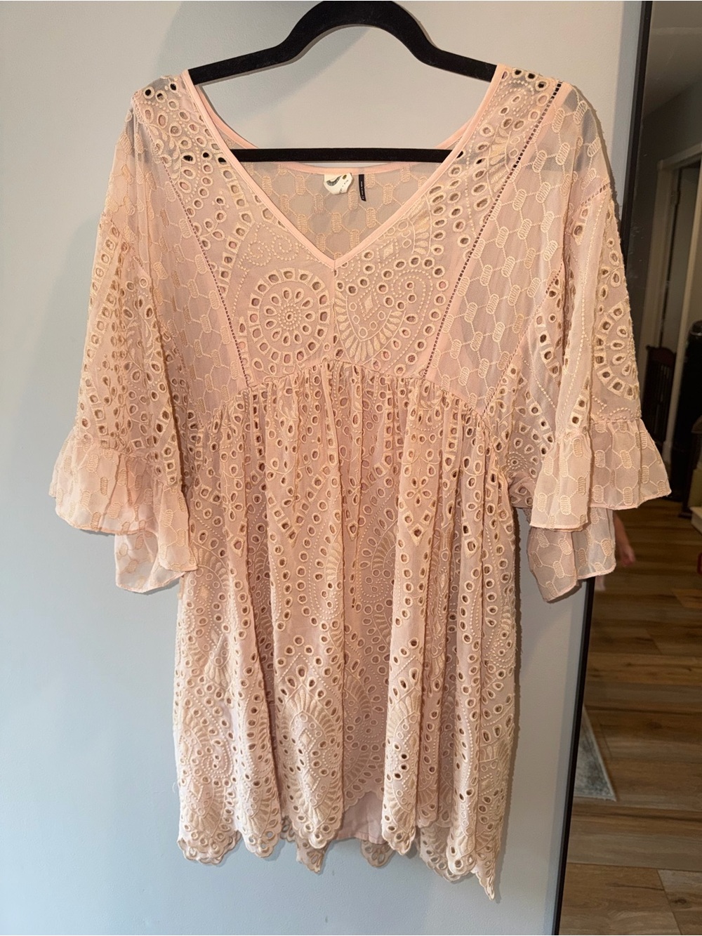 Anthropologie Akemi + Kin Brooke Eyelet Swing Dress